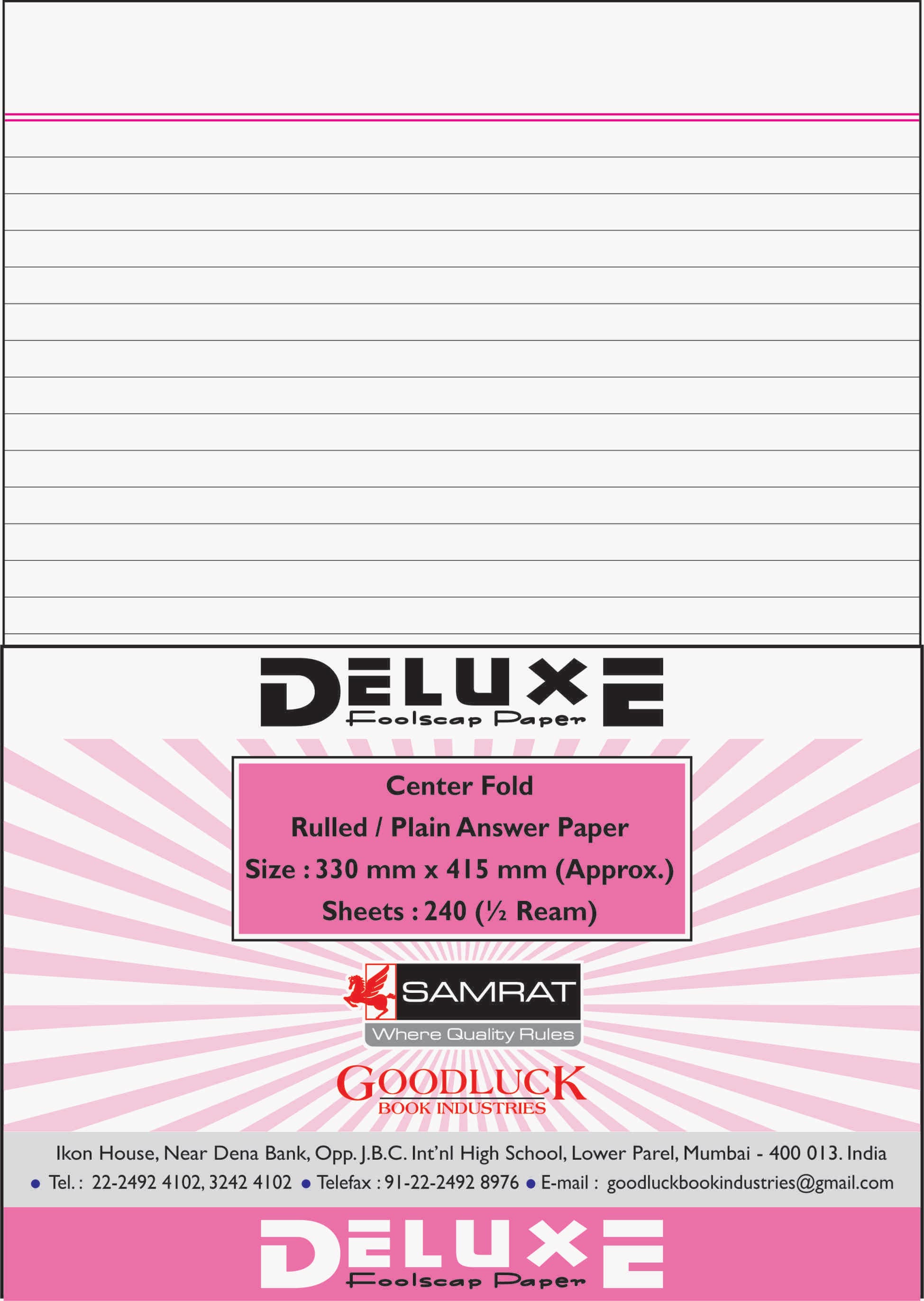 Deluxe Foolscap Paper