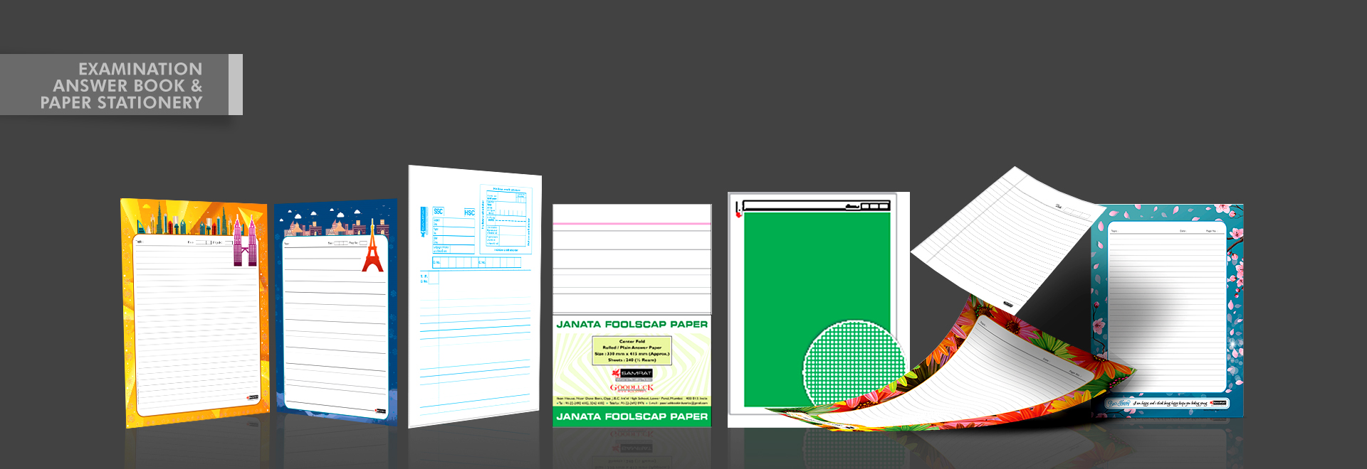 EXAMINATION ANSWER BOOK & PAPER STATIONERY